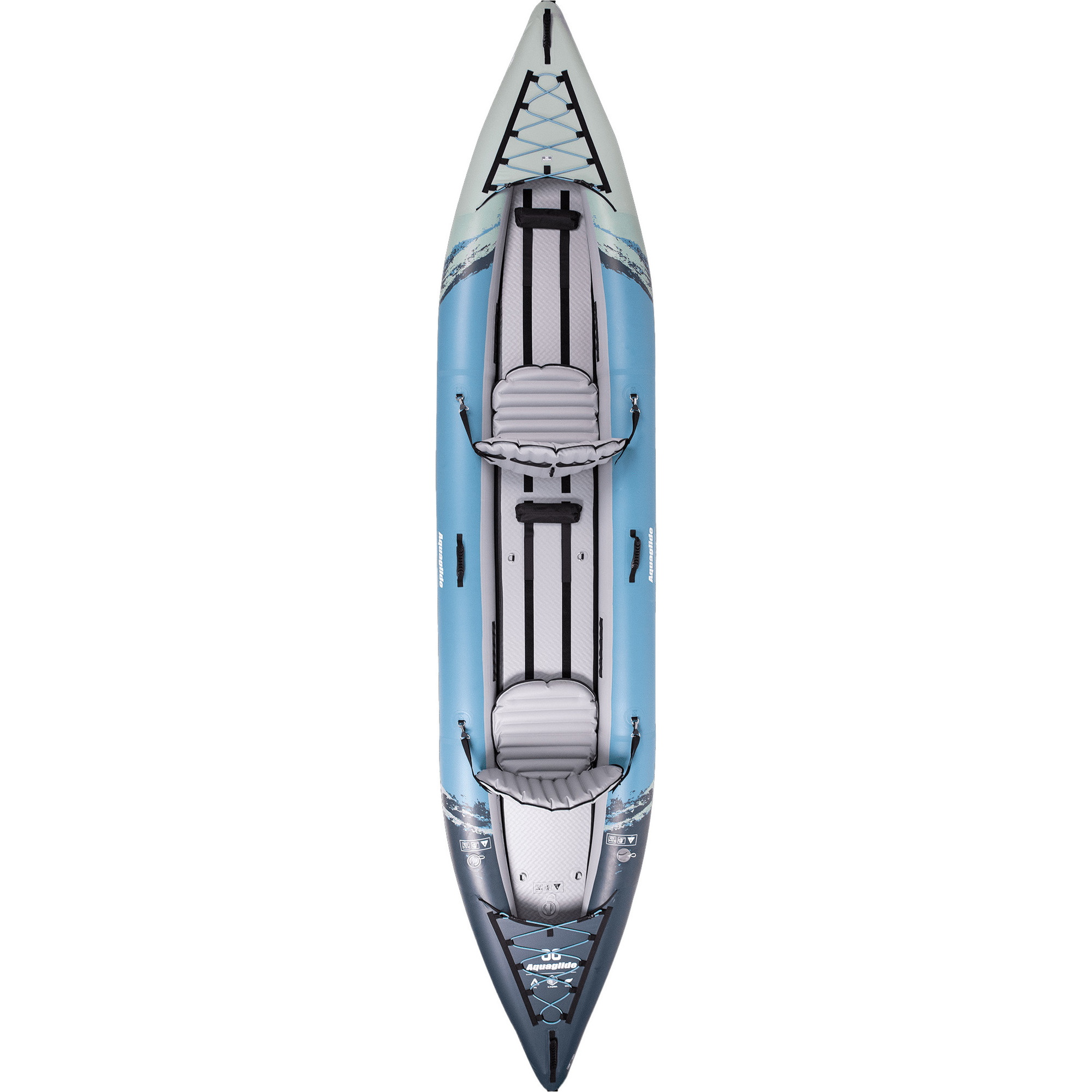 2026 Aquaglide Cirrus Ultralight 150 2 Person Kayak AG-K-CIR - Blue / Grey